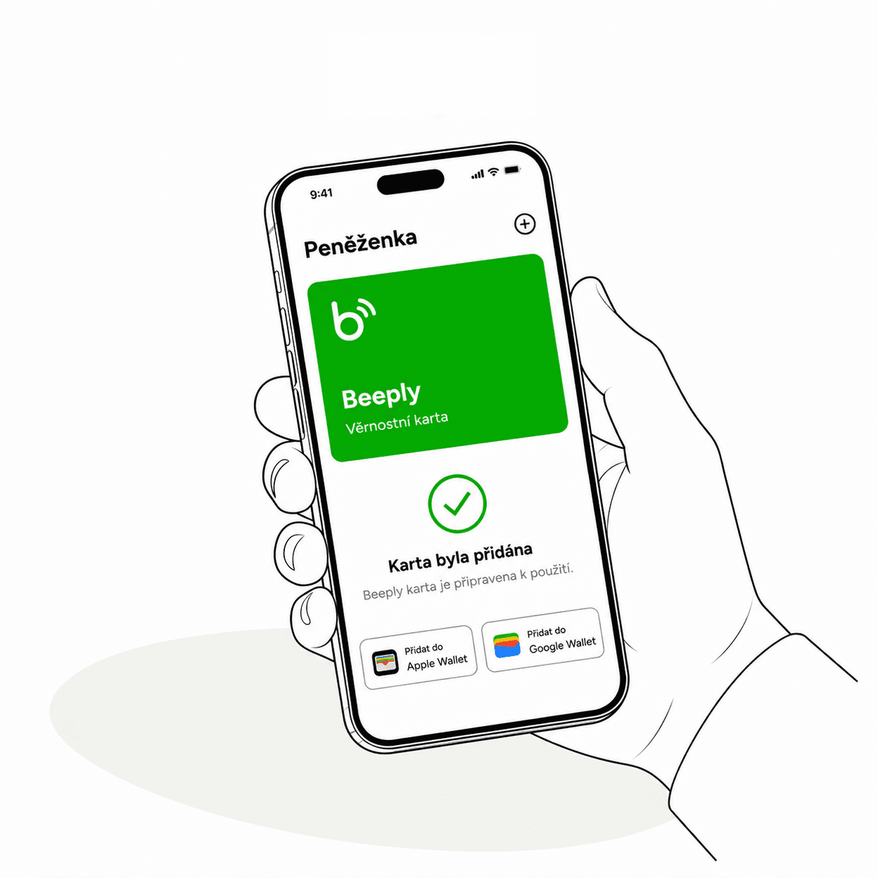 Uložení věrnostní karty do Apple Wallet nebo Google Wallet